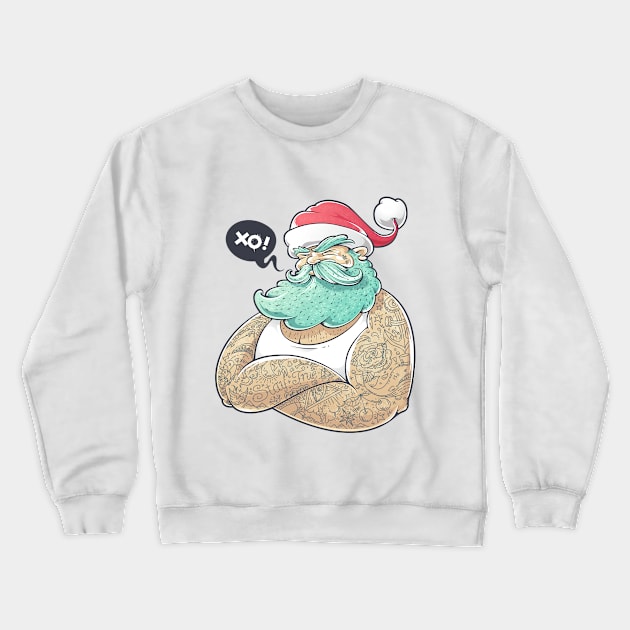 Hipsta Claus Crewneck Sweatshirt by Vecster